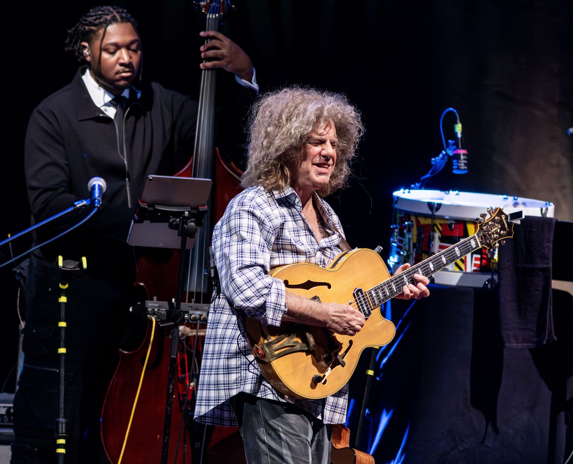 Pat Metheny performing live on stage